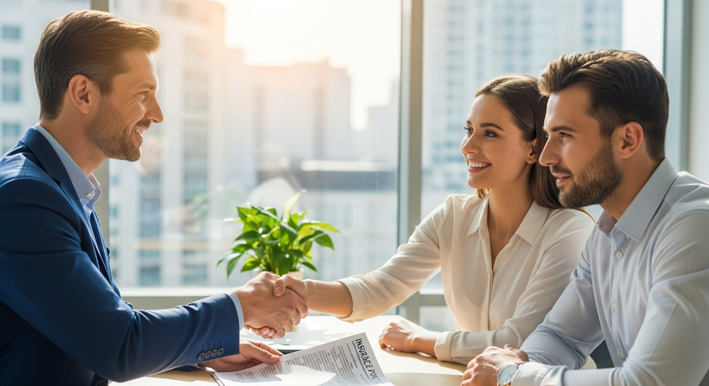 Agent helping client